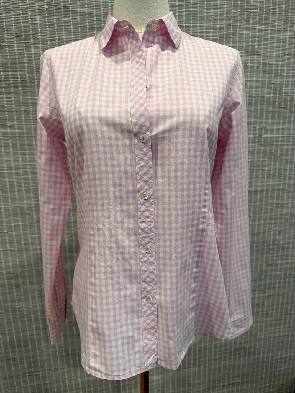 LL BEAN Gingham Button Down